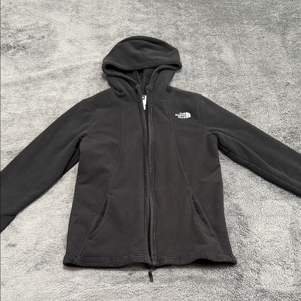 The North Face Black Hooded Fleece Jacket